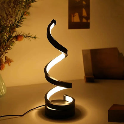 Spiral table lamp